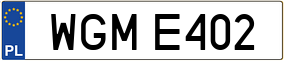 Trailer License Plate